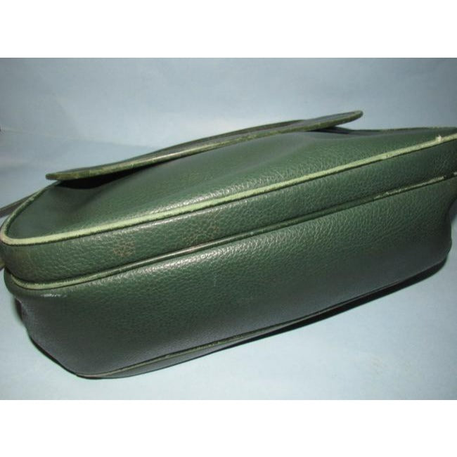 Gucci Vintage Forest Green Leather Hobo Bag