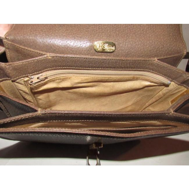 Gucci Vintage Pursesdesigner Purses Brown Leather Shoulder Bag