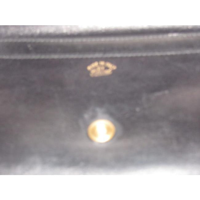 Gucci Super Soft Black Leather With Gold Hardware Vintage Wallet