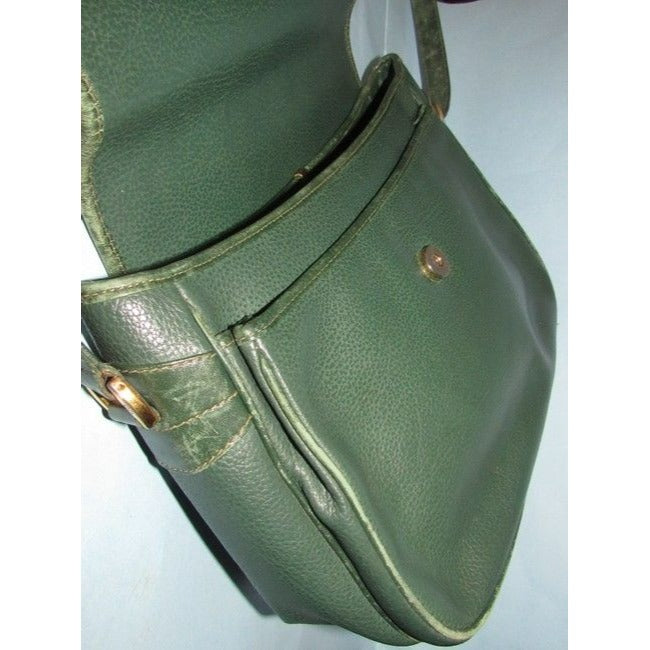 Gucci Vintage Forest Green Leather Hobo Bag