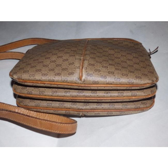 SALE! Gucci Brown Micro Guccissima Leather Crossbody w Compartments