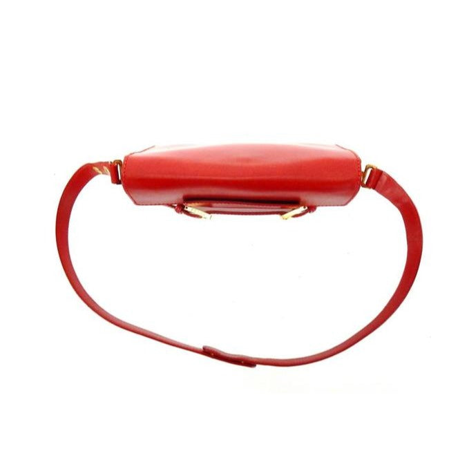 Fendi Multiple W Pouchette Cross Body Compartments Red Leather Baguette