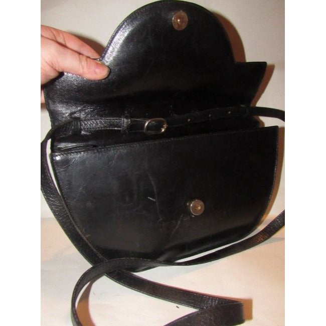 Bally Vintage Pursesdesigner Purses Buttery Black Leather Satchel