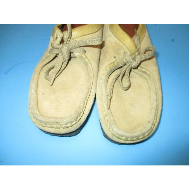 Clarks Tan Wallabees Lace Up Moccasin Booties Size 7.5