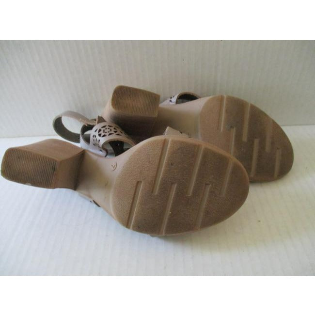 Taupe Cut Out Made In Italy Sandals Size Us