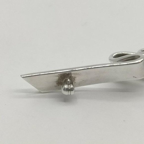 Tiffany & Co Modernist Sterling Silver Ribbon Pin