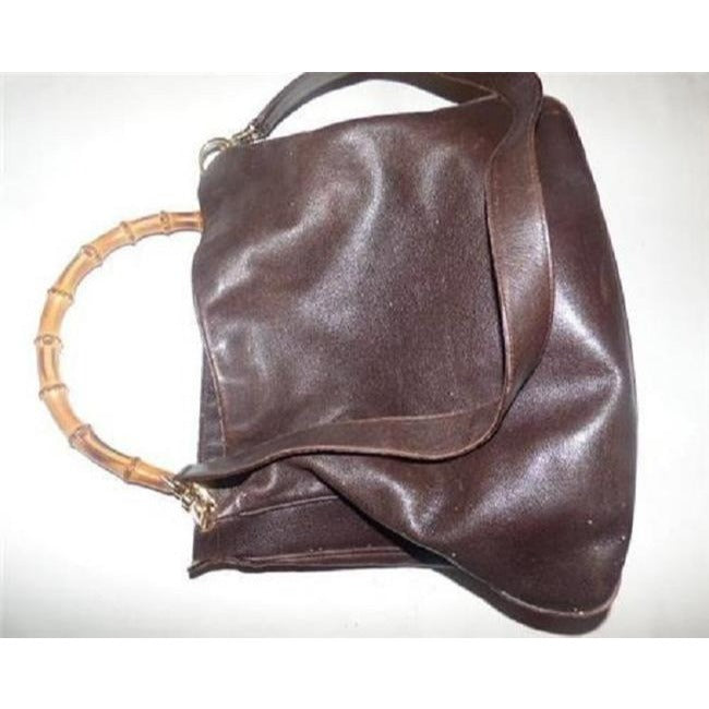 Gucci Vintage Brown Leather Hobo Bag