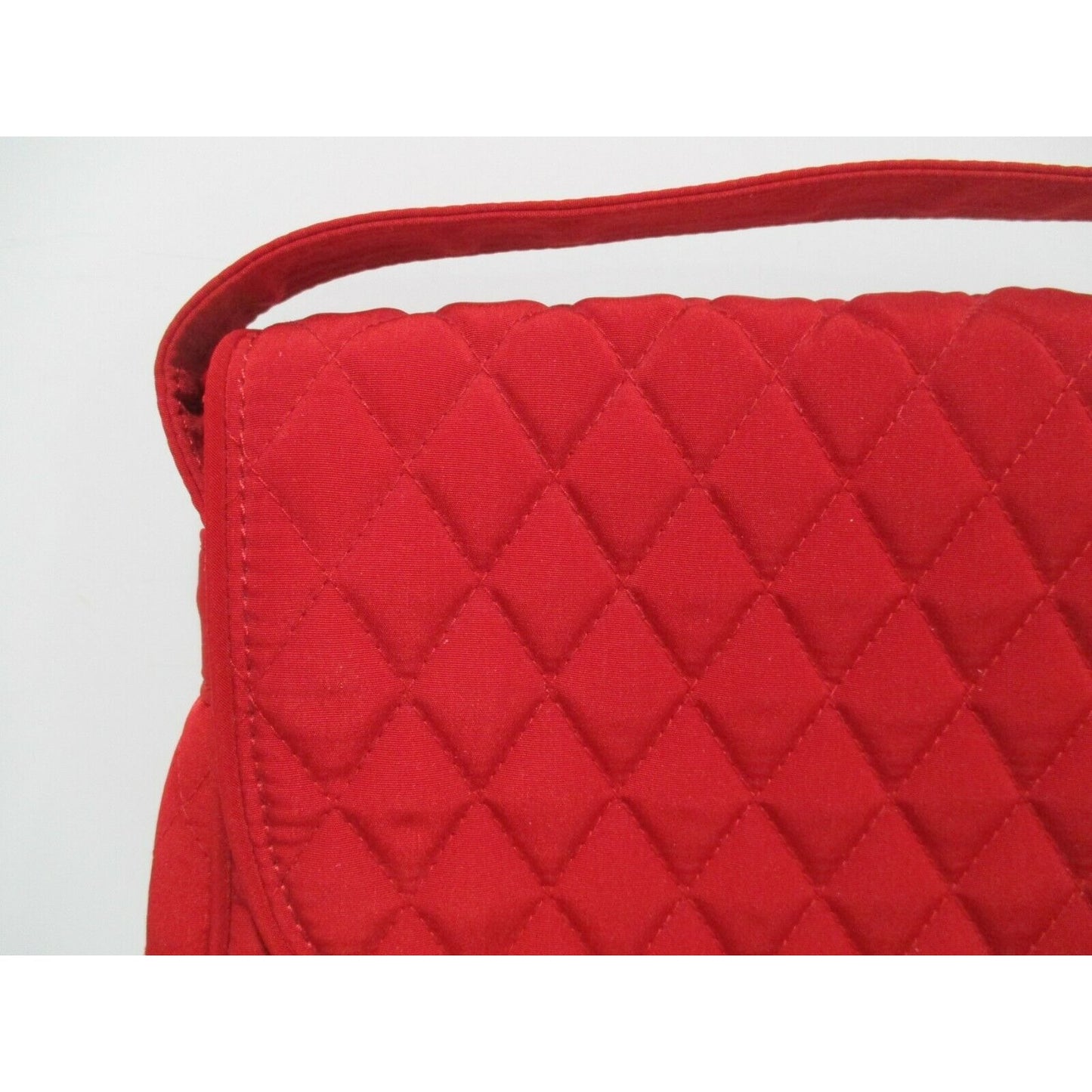 Stunning Vera Bradley Lipstick RED Quilted Fabric Crossbody Shoulder Bag