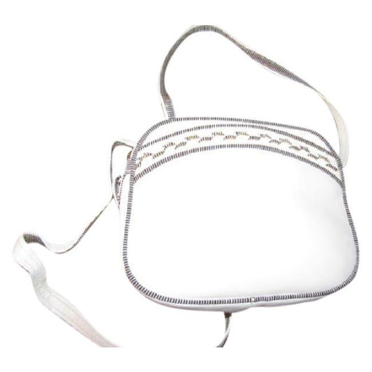 Gucci Vintage White Leather With Black And White Piping Cross Body Bag