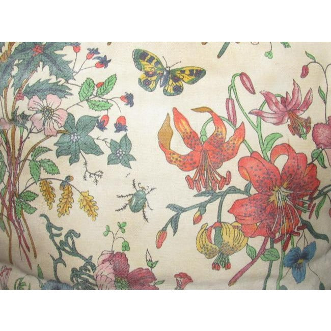 Gucci Garden Souvenir Vintage Pursesdesigner Purses Floral Print Canvas And Navy Blue Leather Satche