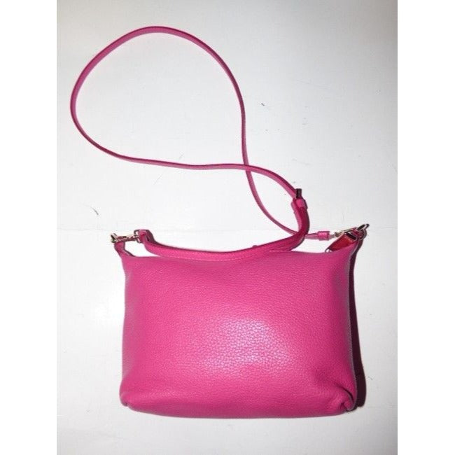 NWT, Furla, textured hot pink leather, two-way style, cross body, shoulder, or top handle, purse with built in cards slots!