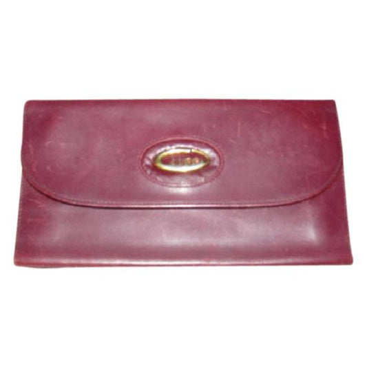 Gucci Super Soft Burgundy Leather With Gold Hardware Vintage Wallet