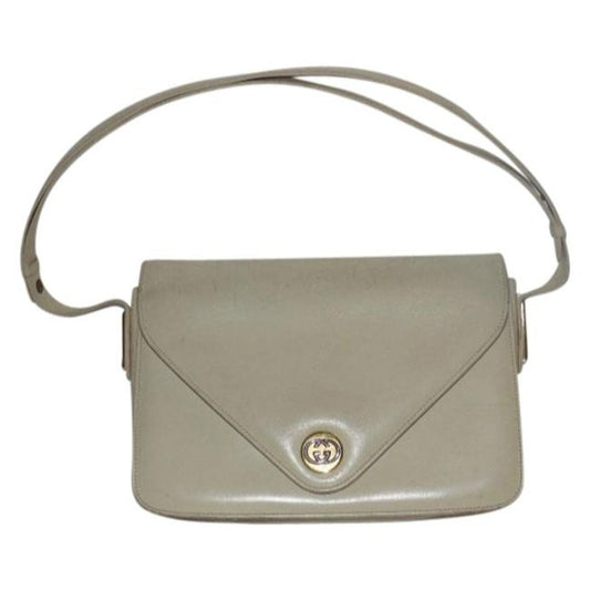 Gucci Vintage Stone Leather Shoulder Bag