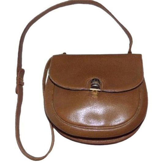 SALE! Gucci Early Bamboo Brown Leather Canteen Crossbody