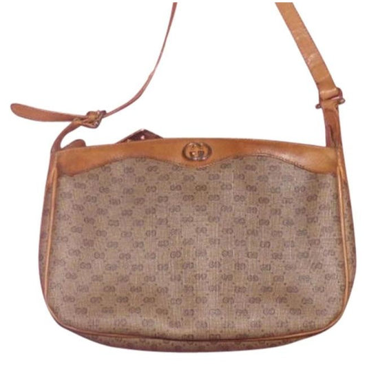 Gucci Messenger Vintage Pursesdesigner Purses Brown Gg Supreme Canvas Shoulder Bag