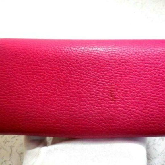 Gucci Fuchsia W Gold Hardware XL Checkbook Size