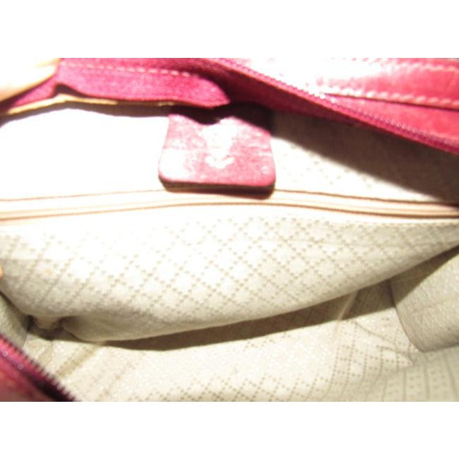 Gucci Vintage Pursesdesigner Purses Burgundy Small G Logo Canvas And Leather Leathercanvas Shoulder