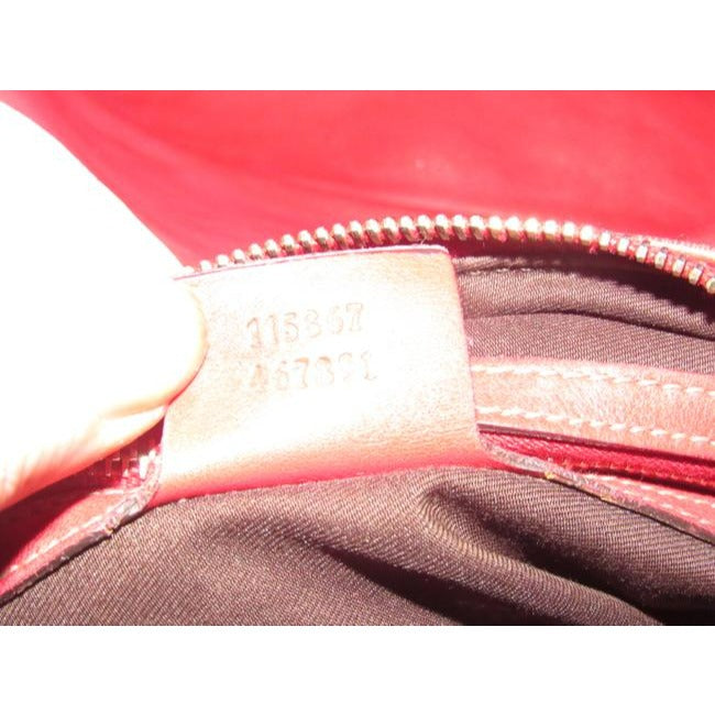 Gucci Horsebit Vintage Red Leather Hobo Bag