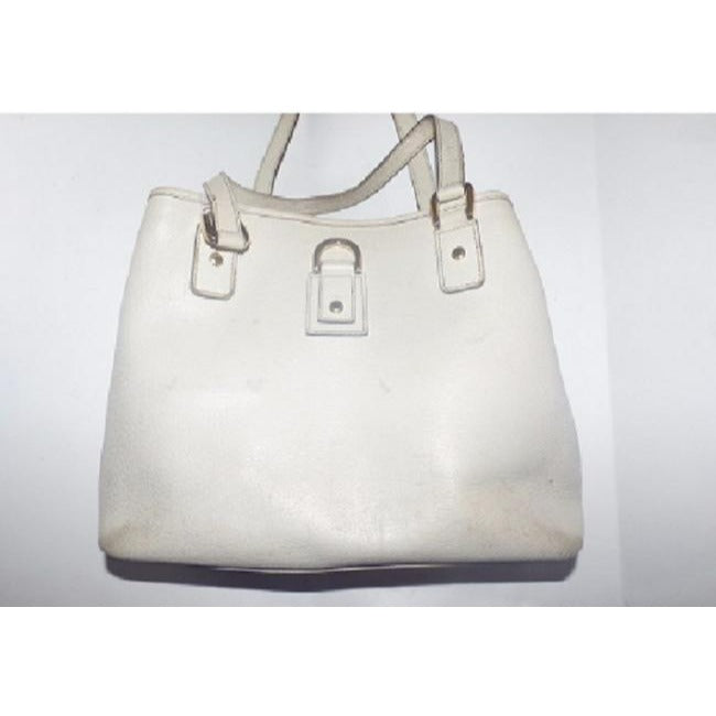 Gucci Abbey Vintage White Leather And Pink Lining Satchel