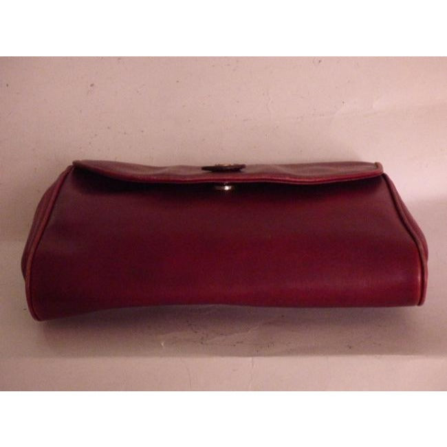 Gucci Vintage Burgundy Leather Shoulder Bag