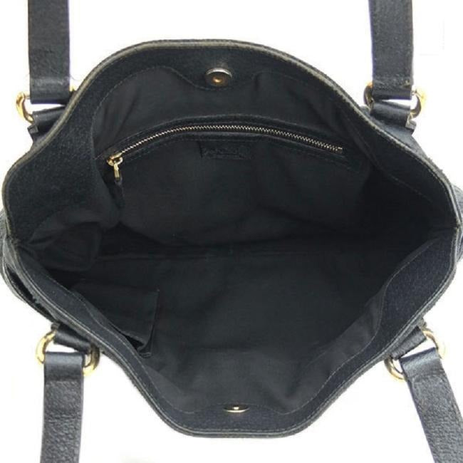 Gucci Pursesdesigner Purses Black Leather And Gg Leather Satchel