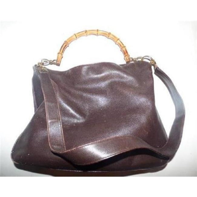 Gucci Vintage Brown Leather Hobo Bag