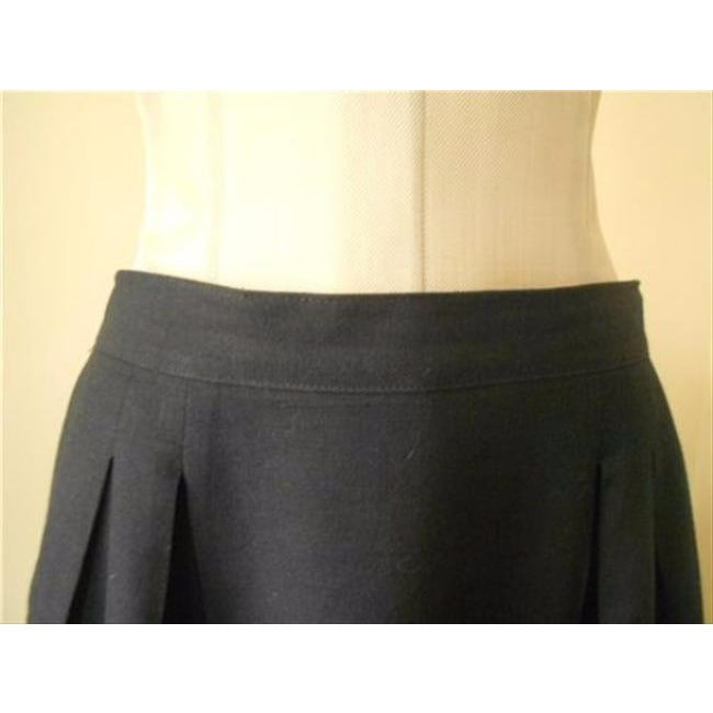 Dior Navy Blue Silk Blend Vintage Skirt