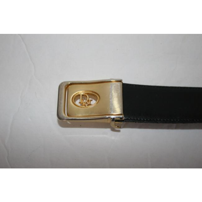 Dior Black & Brown Reversible Leather Belt