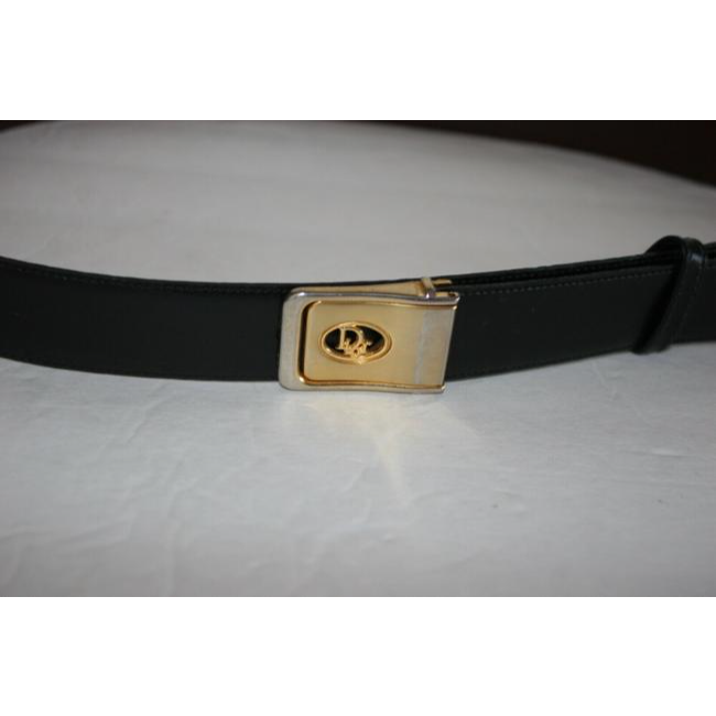 Dior Black & Brown Reversible Leather Belt