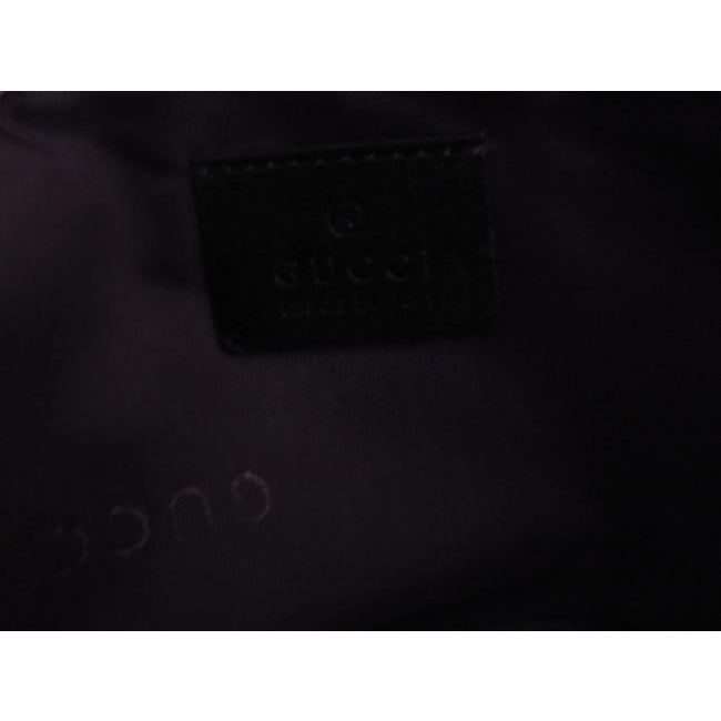 Gucci Newer Black Canvas Leather And Hobo Bag