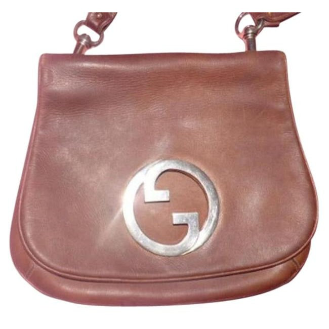 Gucci Vintage Shades Of Brown Leather Hobo Bag