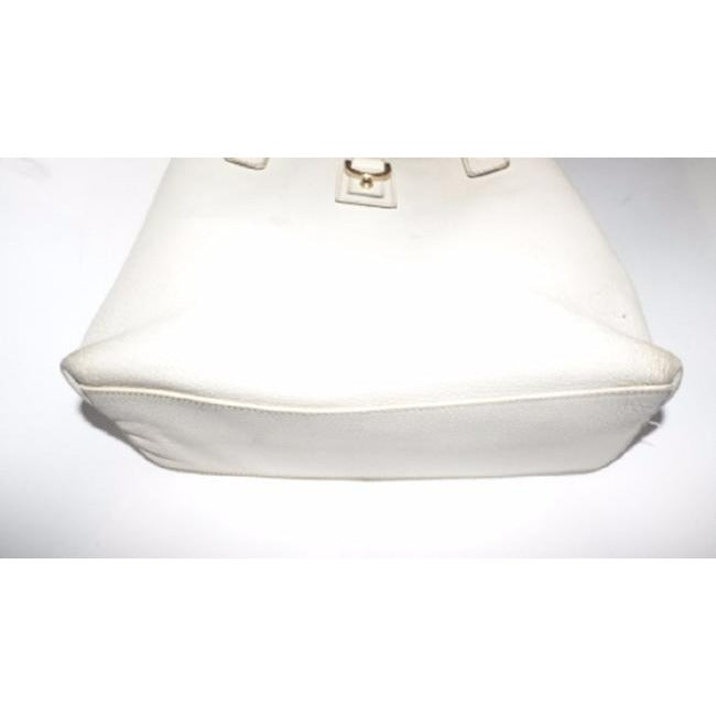 Gucci Abbey Vintage White Leather And Pink Lining Satchel