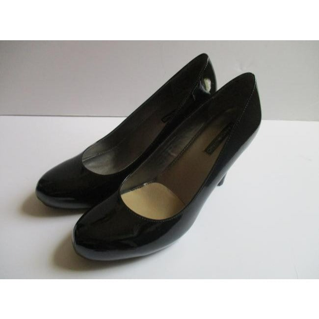 Bandolino Black Bdeladia Patent Leather Almond Toe Pumps Size Us