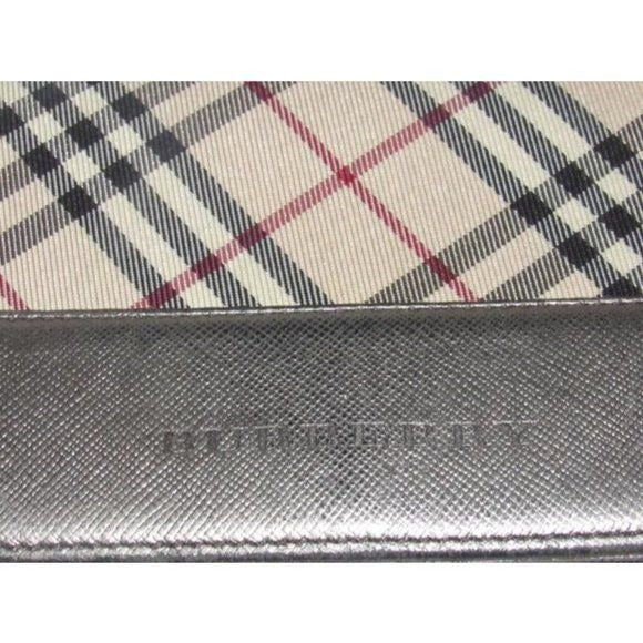 Burberry Nova Check & Pewter Leather XL Wallet