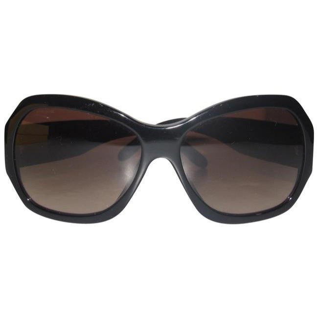 Versace Marbleized Heavy Plastic In Brown With Rhinestone Accents Sunglassesdesigner Sunglasses