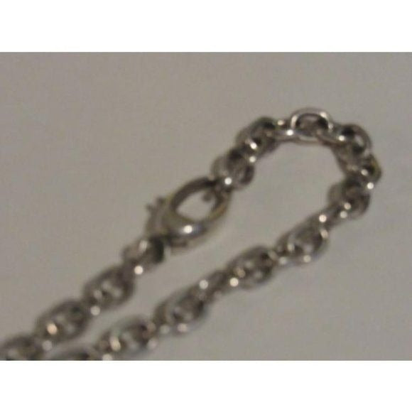 Gucci Vintage Sterling Silver 'GG' Charm Bracelet