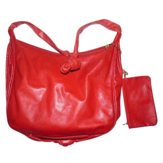 Fendi Vintage Pursesdesigner Purses Red Leather Shoulder Bag