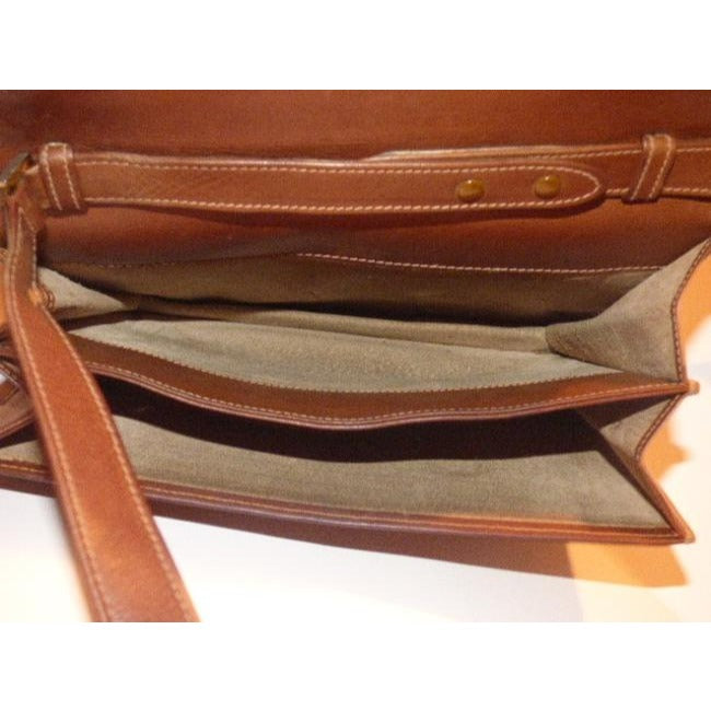 Gucci Vintage Supple Brown Leather Shoulder Bag