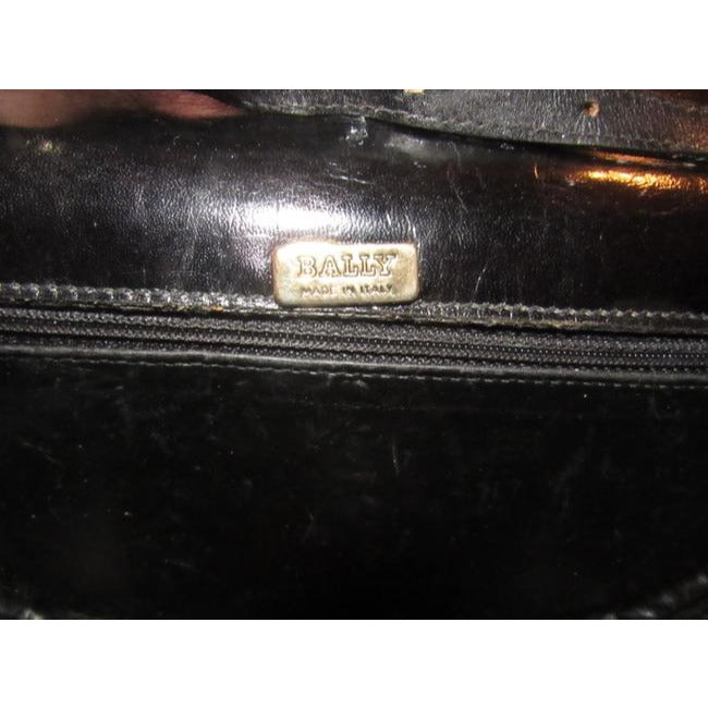 Bally Vintage Pursesdesigner Purses Buttery Black Leather Satchel