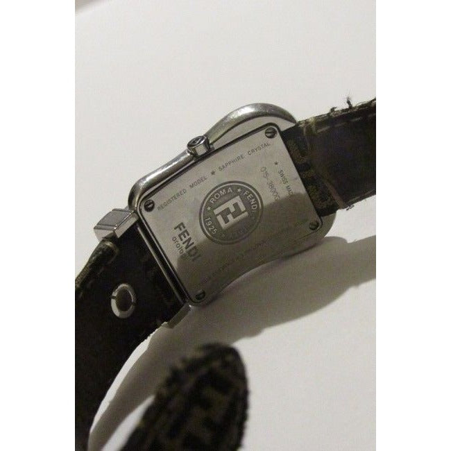 Fendi Stainless Steel Zucca Print B With Band Watch