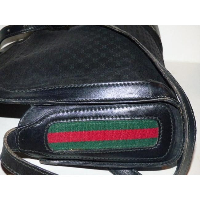 Gucci W Micro Guccissima Red Green Stripes Black G Print Leather Jacquard