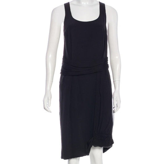 Christian Dior Black Sleeveless Silk Midi Dress - From the Cruise 2007 Collection