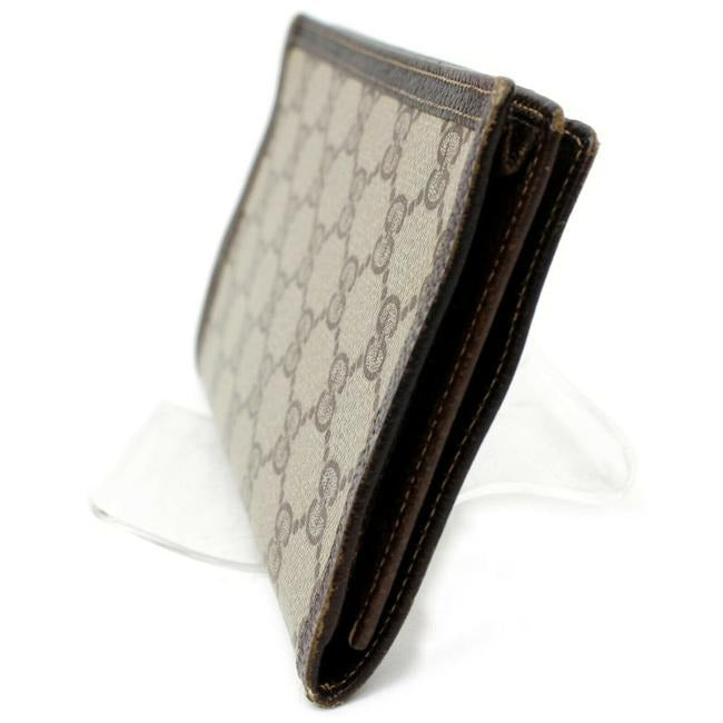 Gucci Brown Guccissima Print Unisex Bi Fold Style Wallet