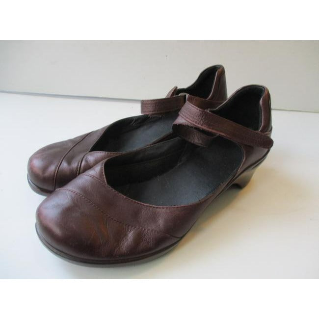 Rockport Burgundy Aravon Leather Mary Jane Slip On Pumps Size Us