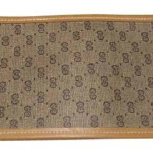 Gucci Brown Small G Logo Coated Canvas