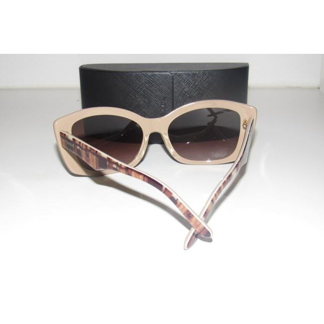 Prada Marbleized Heavy Plastic In Shades Of Brown Sunglassesdesigner Sunglasses