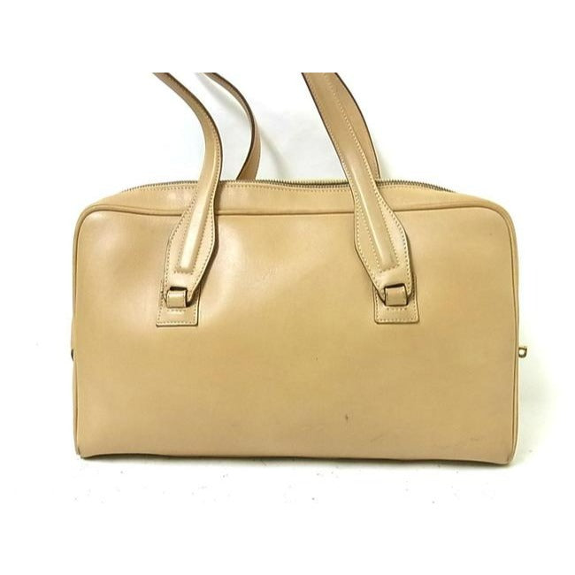 Gucci Vintage Camel Brown Leather Satchel