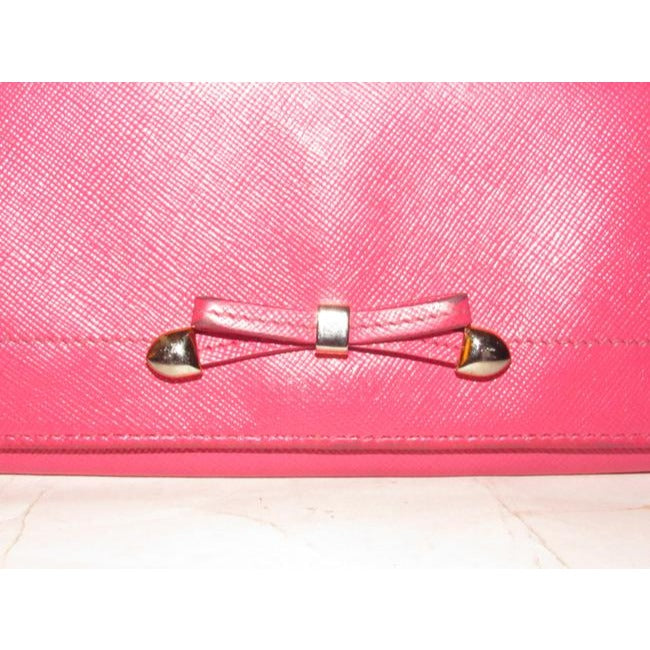 Prada Rose Colored Saffiano Leather Wallet