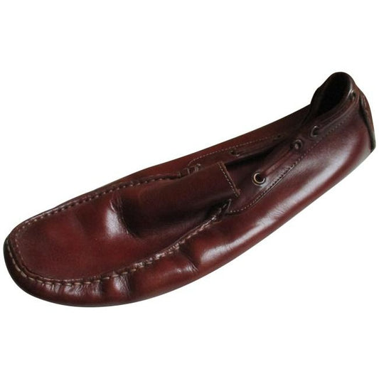 To Boot New York Adam Derrick Chestnut Brown Driving Loafers Flats Size Us