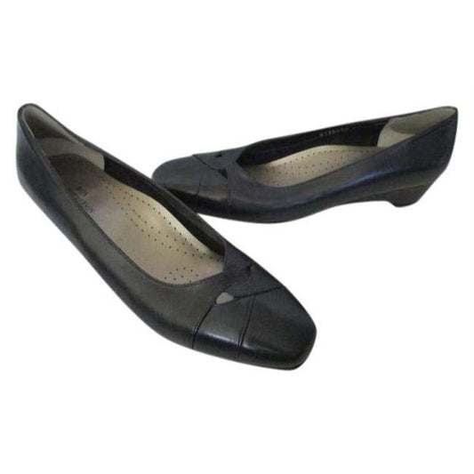 Ros Hommerson Navy Black Square Toe Navyblack Flats Size Us